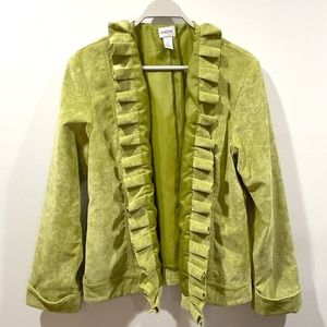 Vintage 90's-80's Corduroy Jacket/ light green Jacket/jacket women’s blazer/ lig